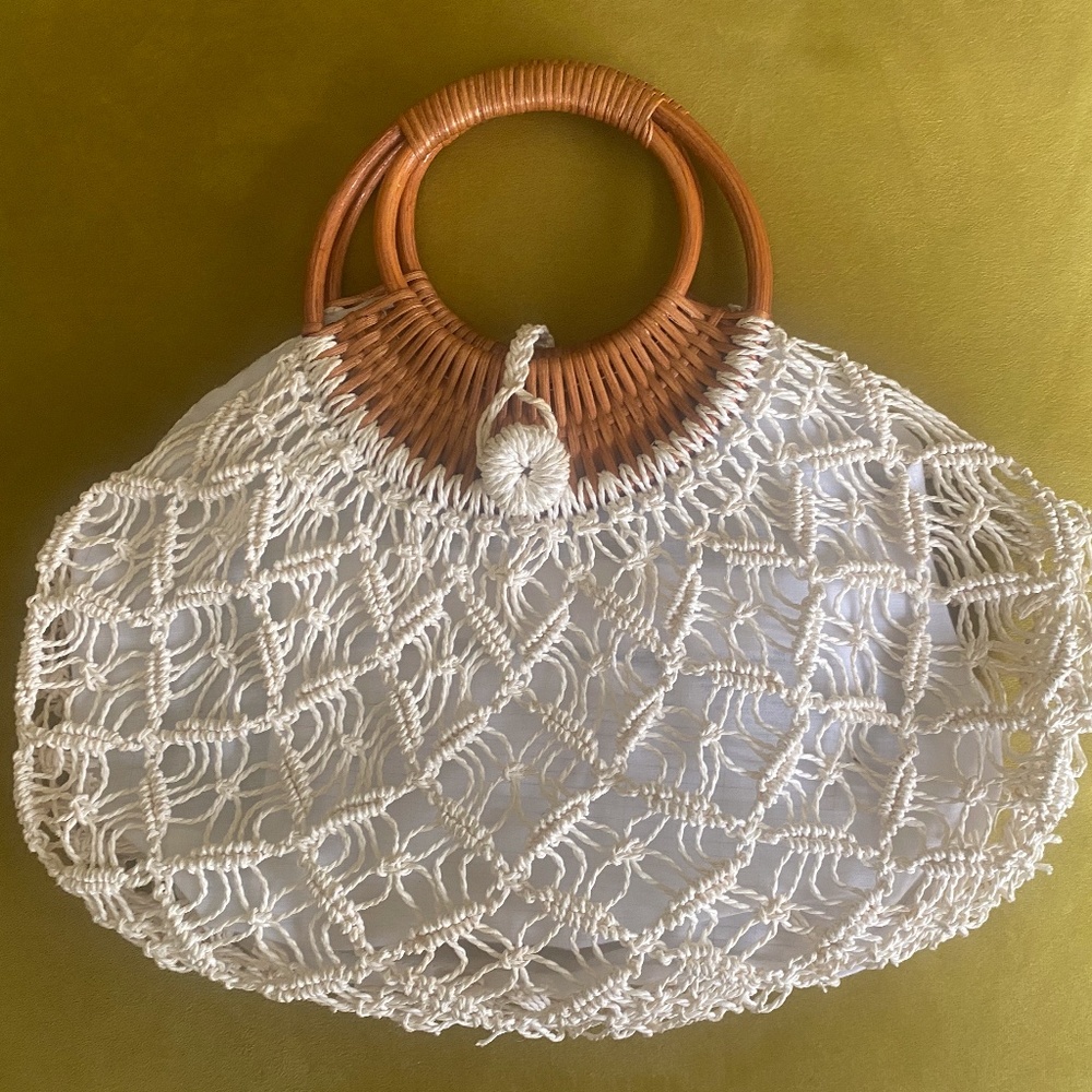 Vintage macrame bag